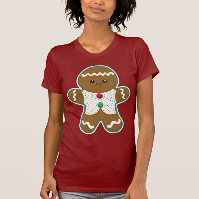 Camiseta Hombre de pan de jengibre (Anverso)