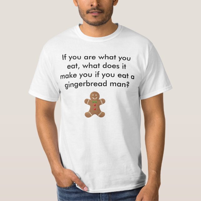 Camiseta hombre de pan de jengibre (Anverso)