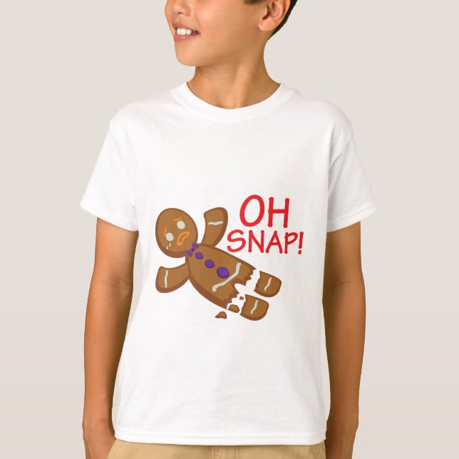 Camiseta Hombre de pan de jengibre (Anverso)