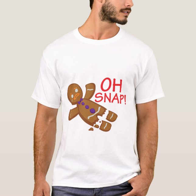 Camiseta Hombre de pan de jengibre (Anverso)
