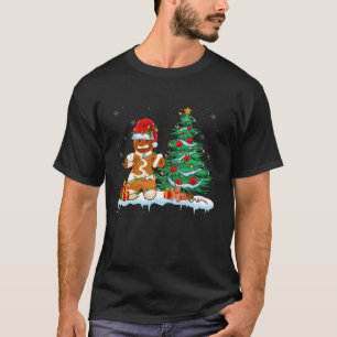 Camiseta Hombre de pan de jengibre con sombrero de Papá Noe