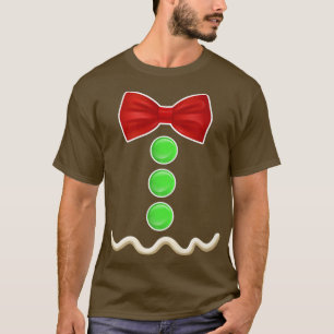 Camiseta Hombre de pan de jengibre disfraces niños graciosa