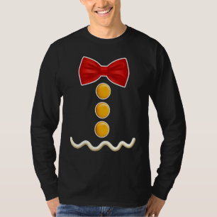 Camiseta Hombre de pan de jengibre disfraces niños graciosa