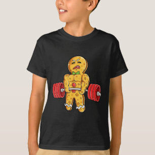 Camiseta Hombre de pan de jengibre Gimnasio Construcción de