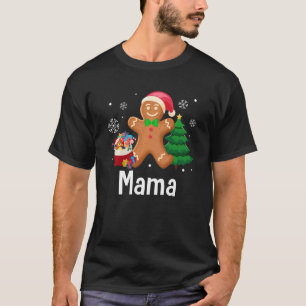 Camiseta Hombre de pan de jengibre Mama Santa Family Pajama