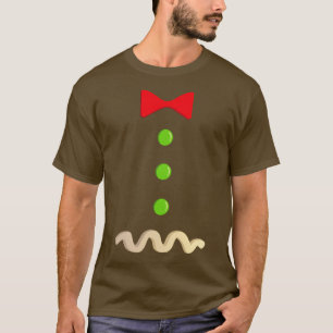 Camiseta Hombre de pan de jengibre Navidades de disfraces h