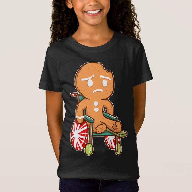 Camiseta Hombre de pan de jengibre Navidades graciosos Oh R (Anverso)