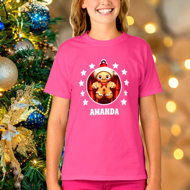 Camiseta Hombre de pan de jengibre Navidades Niños personal (Subido por el creador)