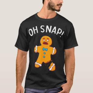 Camiseta Hombre de pan de jengibre Oh Navidades de chapa Gr