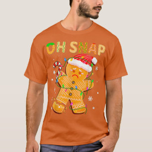Camiseta Hombre de pan de jengibre Oh Navidades de cola Coo