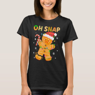 Camiseta Hombre de pan de jengibre Oh Navidades de cola Coo