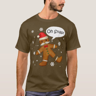 Camiseta Hombre de pan de jengibre Oh Navidades de cola Coo