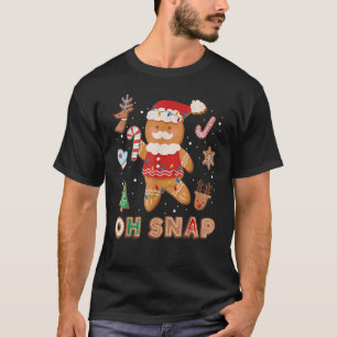 Camiseta Hombre de pan de jengibre Oh Navidades de cola Coo
