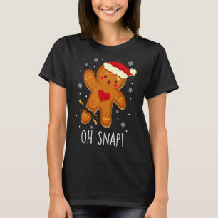 Camiseta Hombre de pan de jengibre Oh Navidades de cola Coo