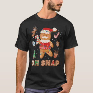 Camiseta Hombre de pan de jengibre Oh Navidades de cola Coo