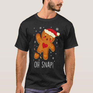 Camiseta Hombre de pan de jengibre Oh Navidades de cola Coo
