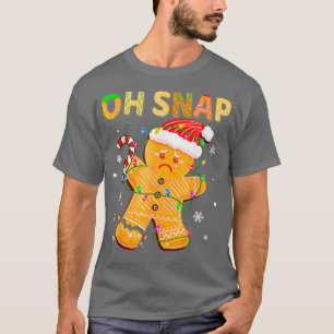 Camiseta Hombre de pan de jengibre Oh Navidades de cola Coo