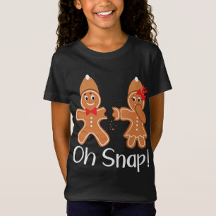 Camiseta Hombre de pan de jengibre Oh Navidades divertidos