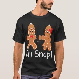 Camiseta Hombre de pan de jengibre Oh Navidades divertidos