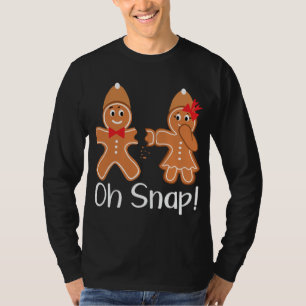 Camiseta Hombre de pan de jengibre Oh Navidades divertidos