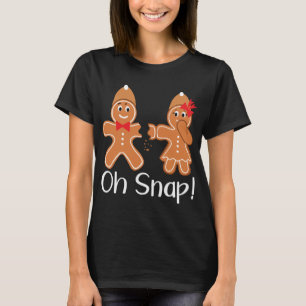 Camiseta Hombre de pan de jengibre Oh Navidades divertidos