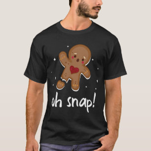 Camiseta Hombre de pan de jengibre Oh Navidades graciosos
