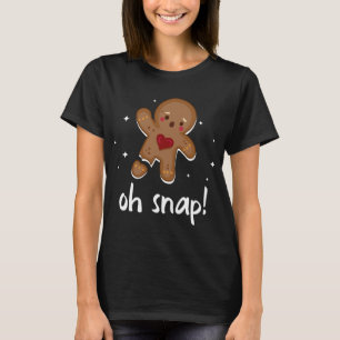 Camiseta Hombre de pan de jengibre Oh Navidades graciosos