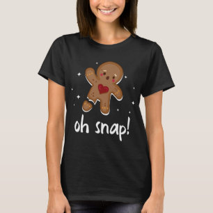 Camiseta Hombre de pan de jengibre Oh Navidades graciosos