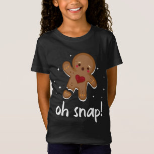 Camiseta Hombre de pan de jengibre Oh Navidades graciosos