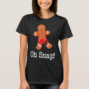 Camiseta Hombre de pan de jengibre Oh Navidades listos y co