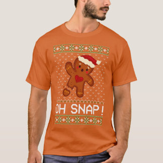 Camiseta Hombre de pan de jengibre Oh Navidades Snap