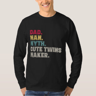 Camiseta Hombre de papá mito gemelos aburridos hacen del nu