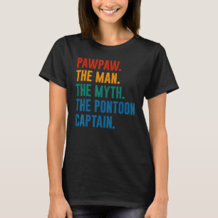 Camiseta Hombre de Pawpaw Mito Capitán Pontoon Abuelo Ponto