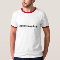 Hombre de perro sin hijos tipografía minimalista d