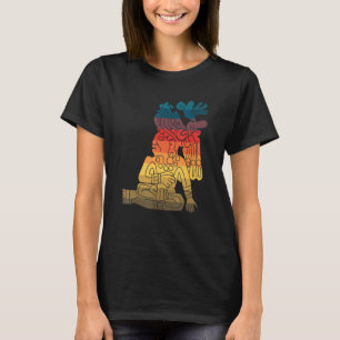 Camiseta Hombre de sentada maya azteca incan