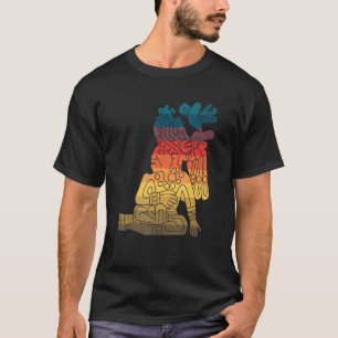 Camiseta Hombre de sentada maya azteca incan