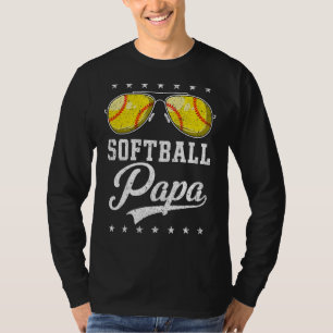 Camiseta Hombre De Softball Papa Orgulloso Abuelo Del Juego