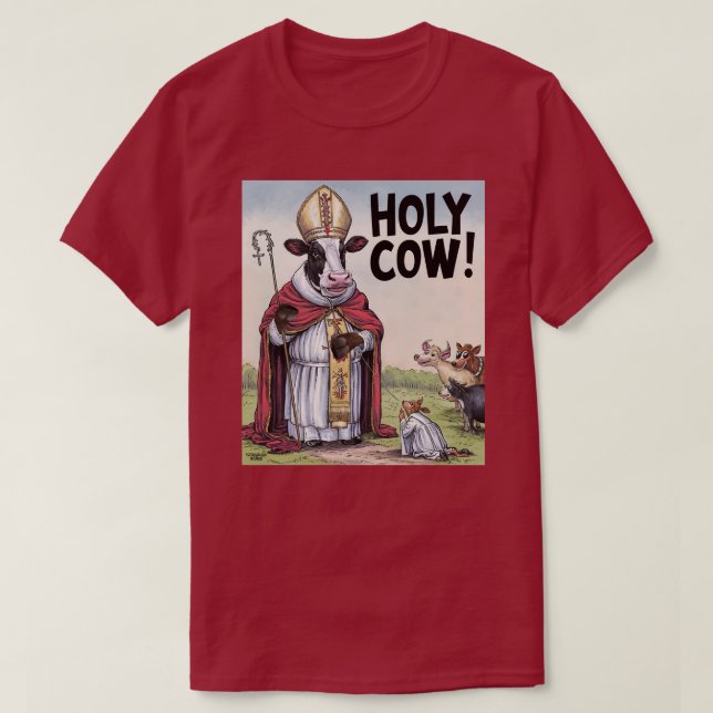 Camiseta Hombre de vaca sagrada (Diseño del anverso)