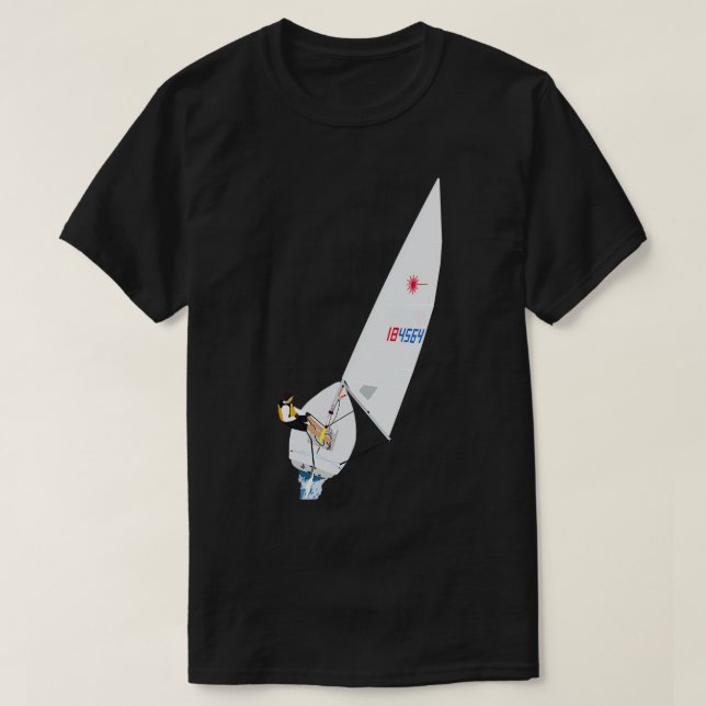 Camiseta Hombre de vela láser (Diseño del anverso)