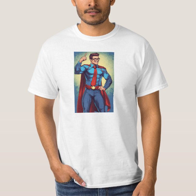 Camiseta "Hombre de vibraciones de acero" (Anverso)