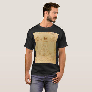 Camiseta Hombre de Vitruvio de Leonardo Da Vinci