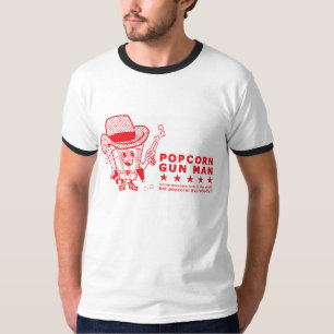 Camiseta hombre del arma de las palomitas