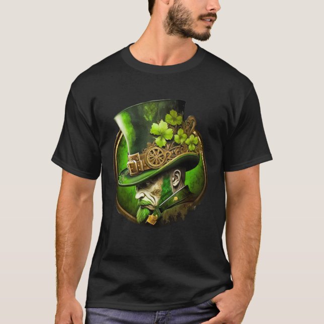 Camiseta Hombre del Día del Sombrero Mecánico Steampunk (Anverso)