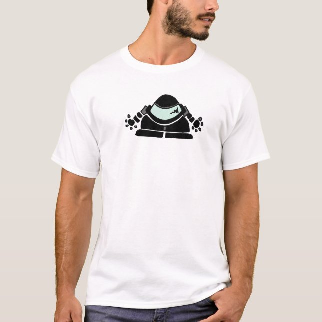 Camiseta hombre del espacio (Anverso)