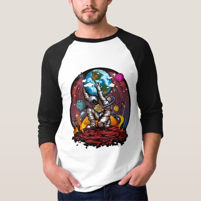 Camiseta Hombre del espacio de Atlas (Anverso)