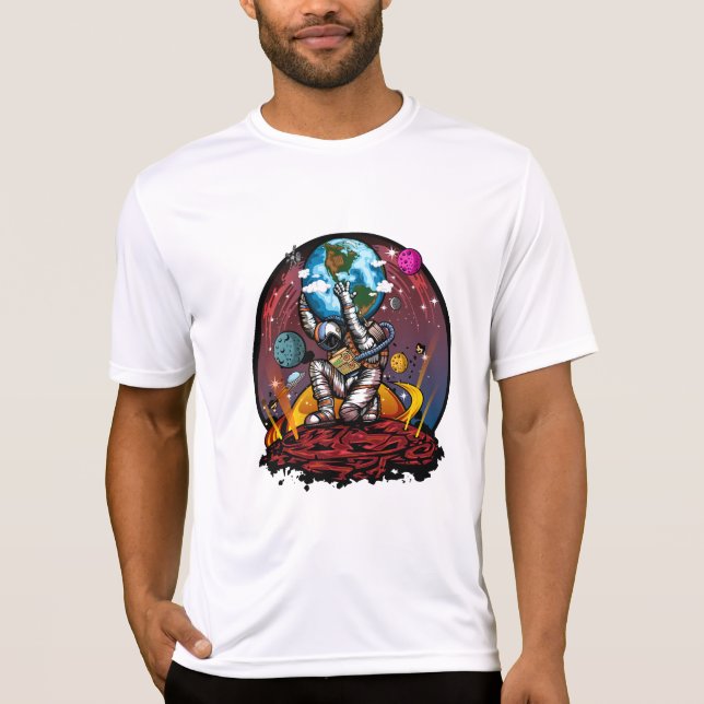 Camiseta Hombre del espacio de Atlas (Anverso)