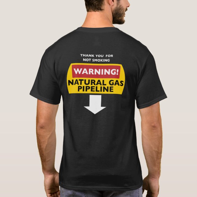 Camiseta Hombre del gas natural (Reverso)