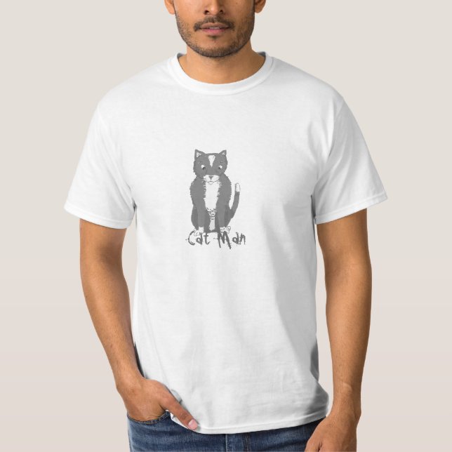 Camiseta Hombre del gato del dibujo animado (Anverso)