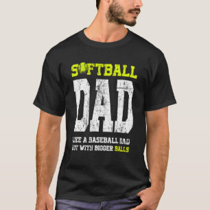 Camiseta Hombre del lanzador de softball Dad angustiado