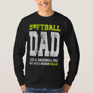 Camiseta Hombre del lanzador de softball Dad angustiado